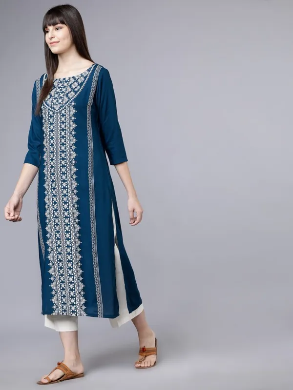 Printed Straight Kurta