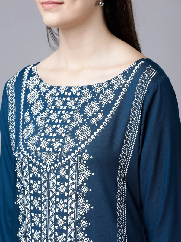 Printed Straight Kurta