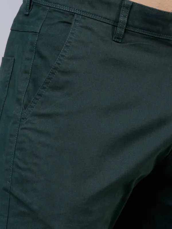  Highlander Men Green Slim Fit Regular Shorts Shorts