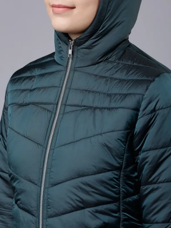 Women Solid Hoodie Jacket
