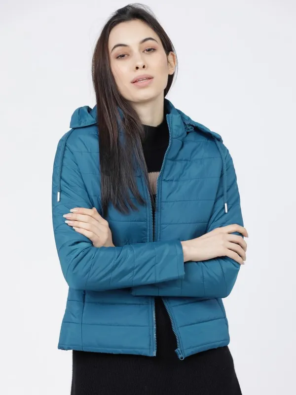  Tokyo Talkies Women Teal Jackets