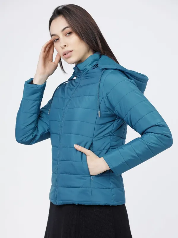  Tokyo Talkies Women Teal Jackets