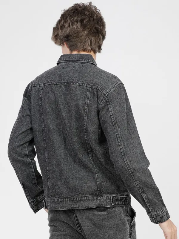 Highlander Men Grey Solid Jackets
