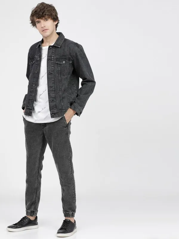  Highlander Men Grey Solid Jackets