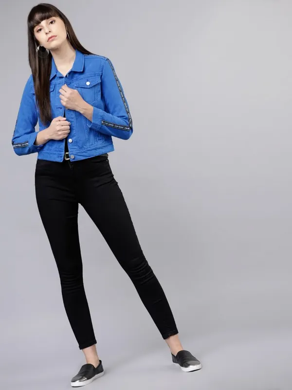  Tokyo Talkies Women Blue Jackets