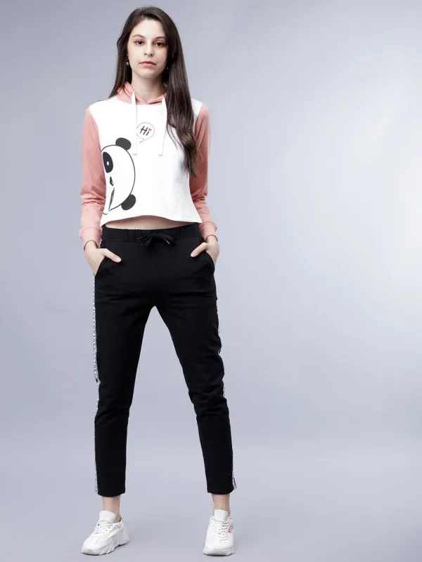  Tokyo Talkies Women Pink Printed Pullover Sweatshirts