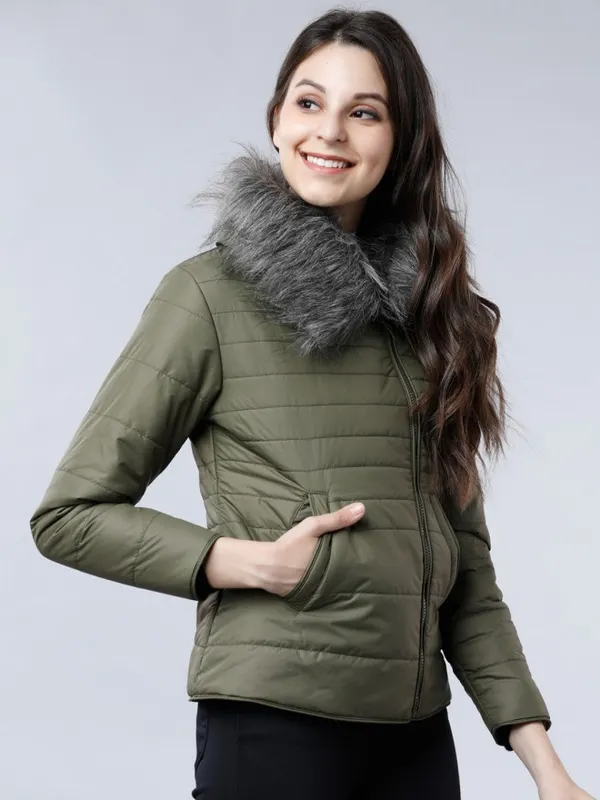  Tokyo Talkies Women Olive Jackets