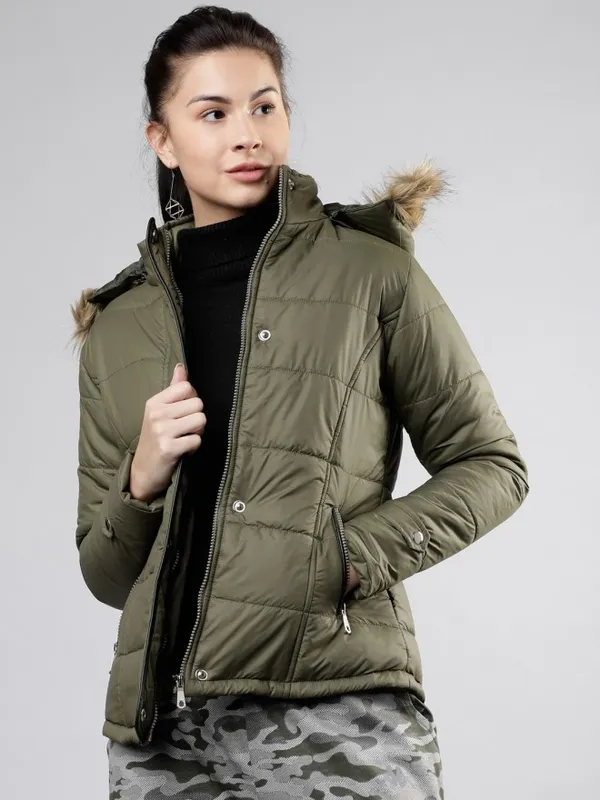  Tokyo Talkies Women Olive Jackets