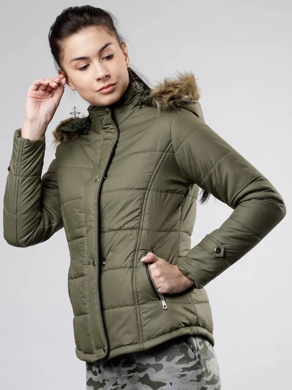  Tokyo Talkies Women Olive Jackets