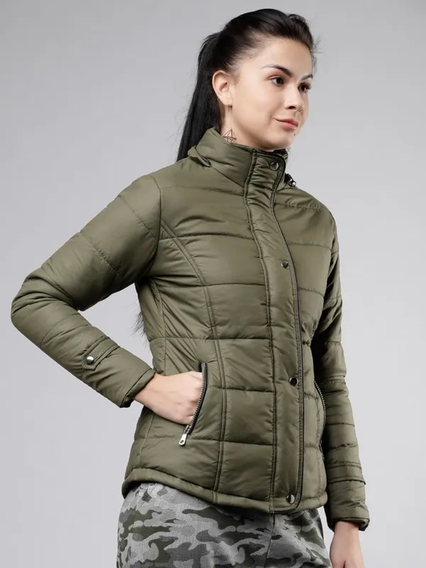  Tokyo Talkies Women Olive Jackets