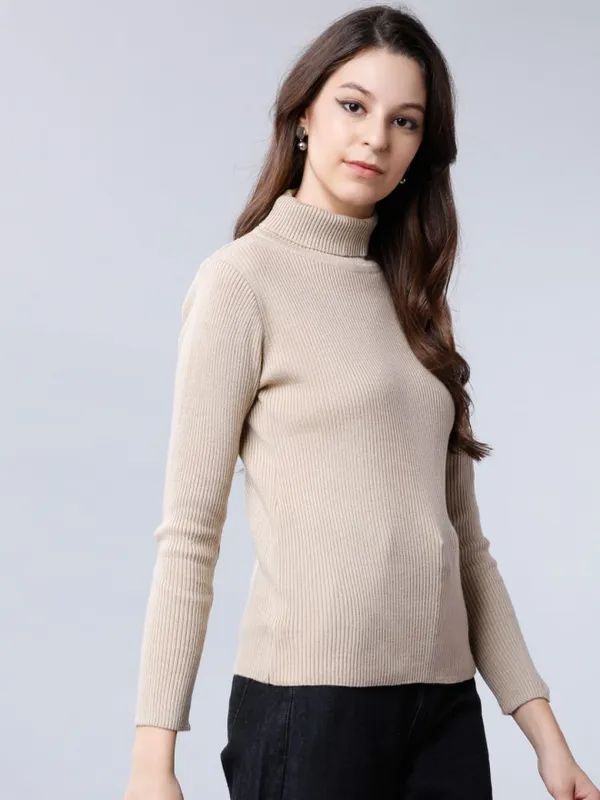 Women Solid Slim Fit Sweaters