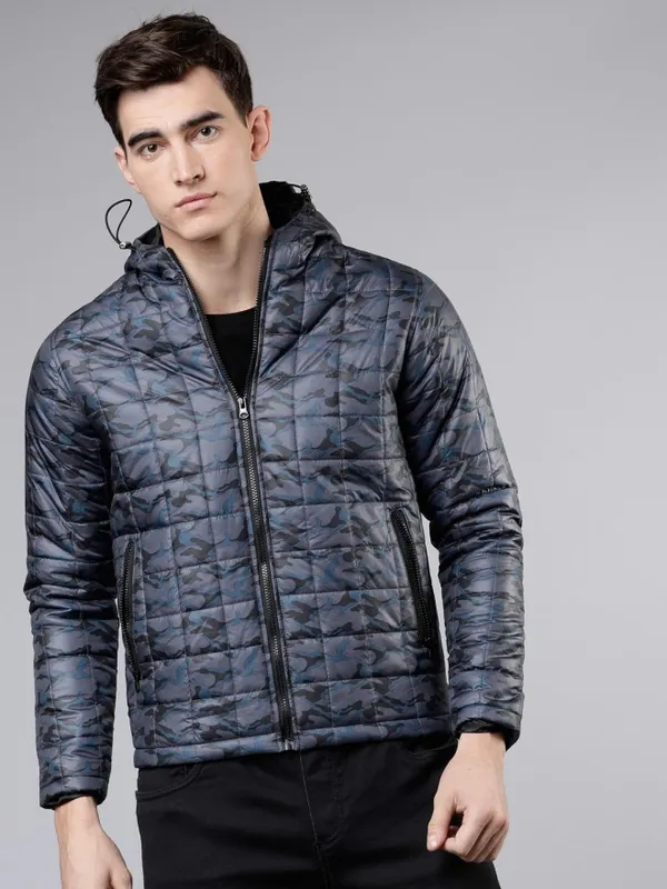 Navy Blue Puffer Jacket