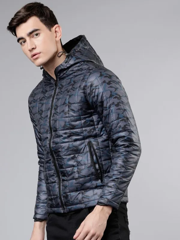 Navy Blue Puffer Jacket