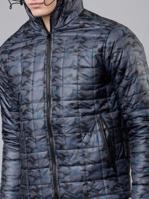 Navy Blue Puffer Jacket