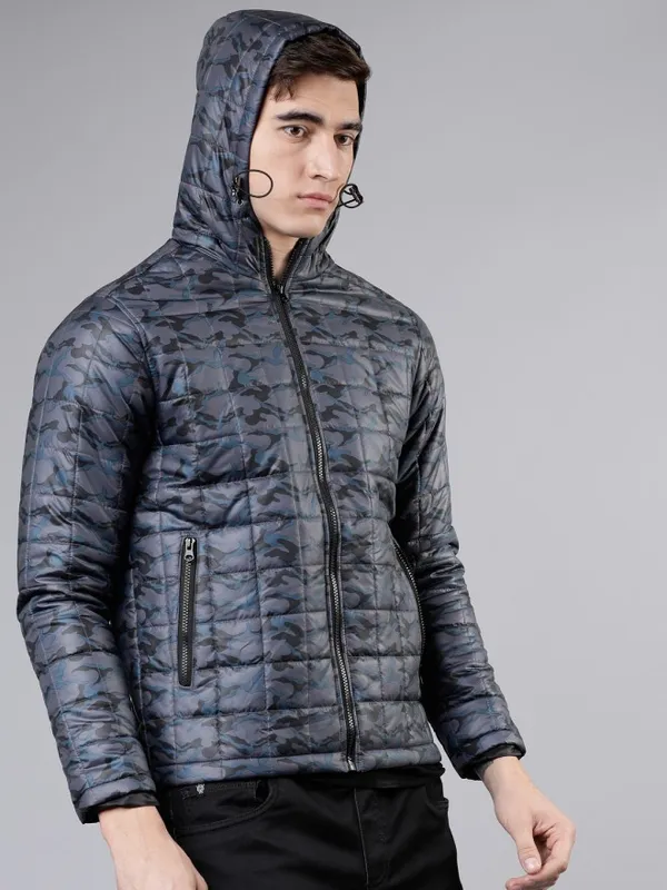 Navy Blue Puffer Jacket