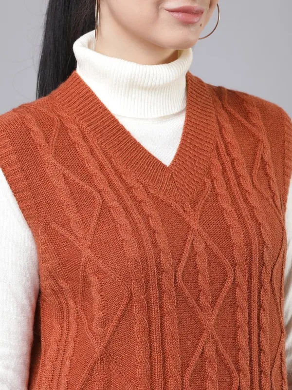  Tokyo Talkies Women Brown Sweaters