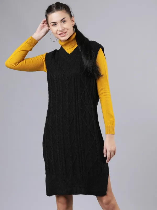  Tokyo Talkies Women Black Sweaters