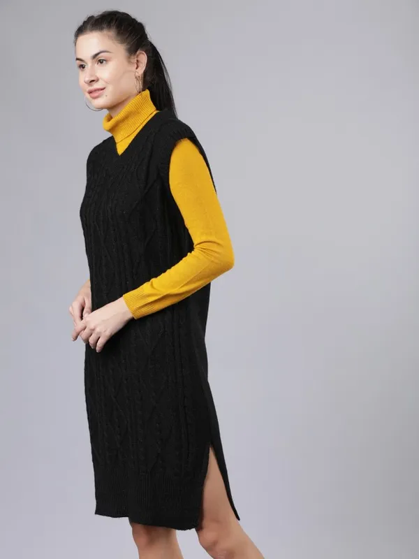  Tokyo Talkies Women Black Sweaters