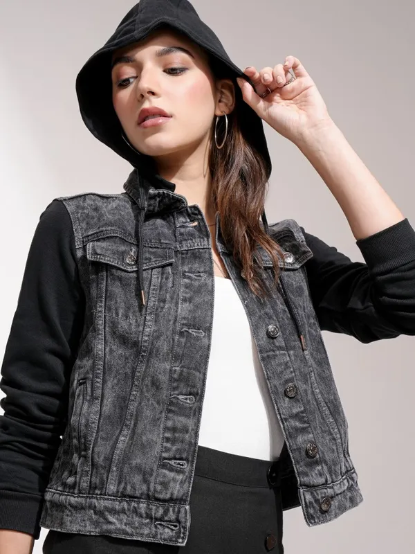  Tokyo Talkies Women Black Jackets