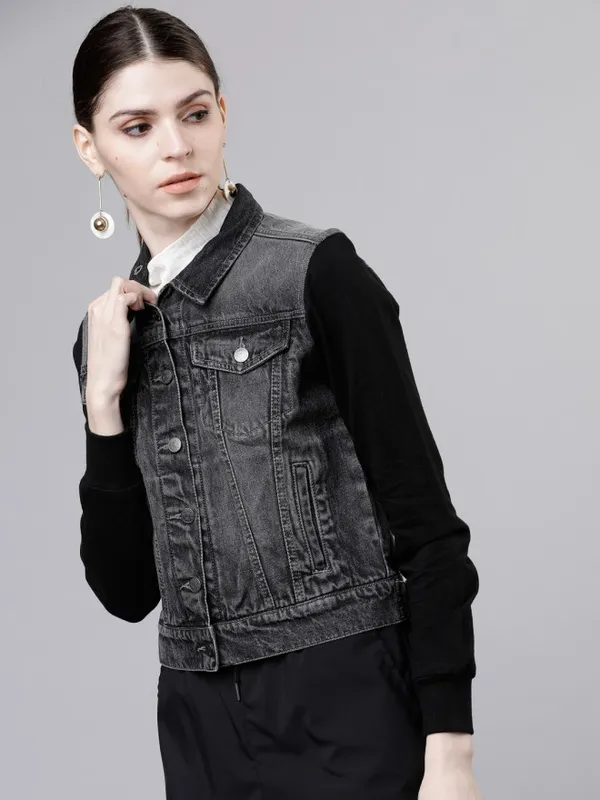  Tokyo Talkies Women Black Jackets