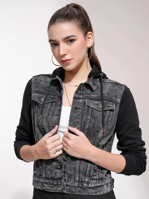  Tokyo Talkies Women Black Jackets