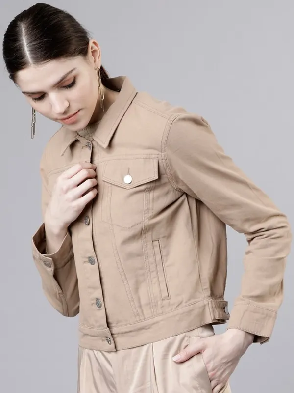  Tokyo Talkies Women Beige Jackets