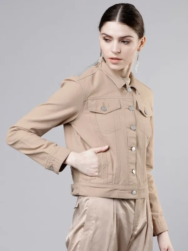  Tokyo Talkies Women Beige Jackets