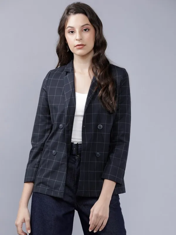  Tokyo Talkies Women Navy Blue Blazers