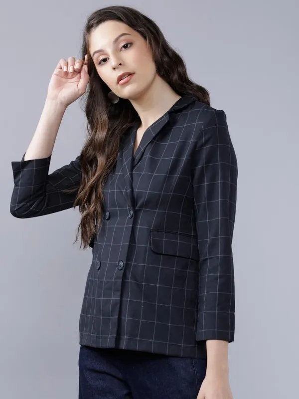  Tokyo Talkies Women Navy Blue Blazers
