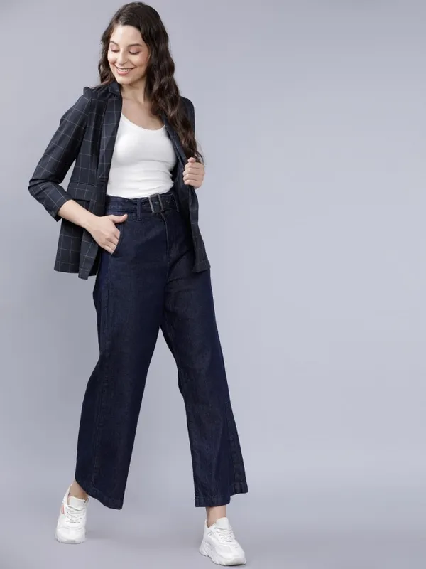  Tokyo Talkies Women Navy Blue Blazers