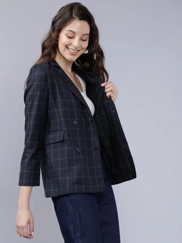  Tokyo Talkies Women Navy Blue Blazers