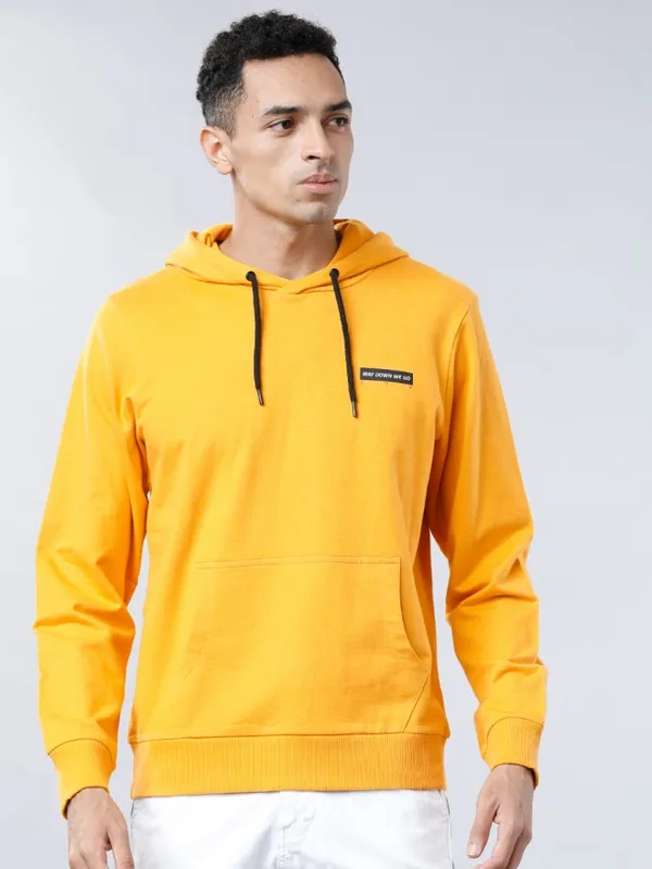  Highlander Men Yellow Hood Pullover Sweatshirts