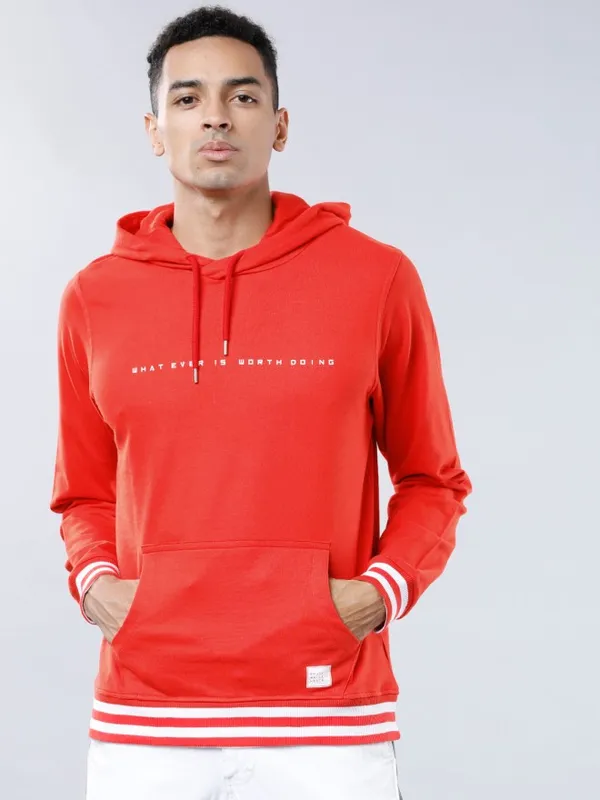 Men Printed Hoodie Sweatshirt