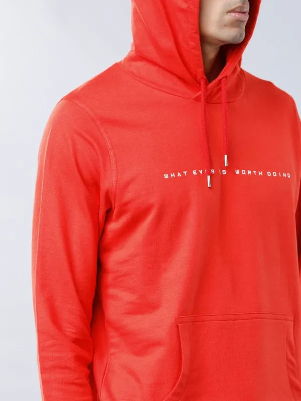 Men Printed Hoodie Sweatshirt