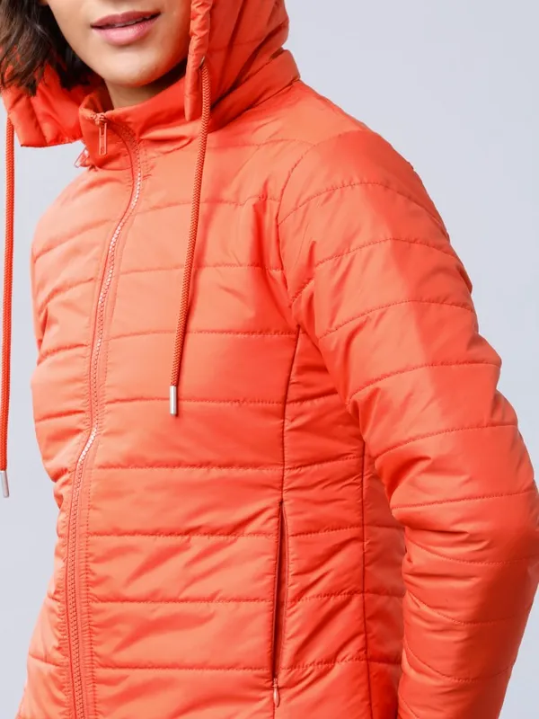  Tokyo Talkies Women Peach Puffer Jacket Jackets