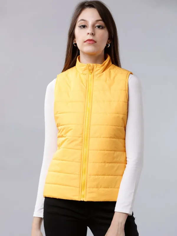  Tokyo Talkies Women Yellow Puffer Jacket Jackets