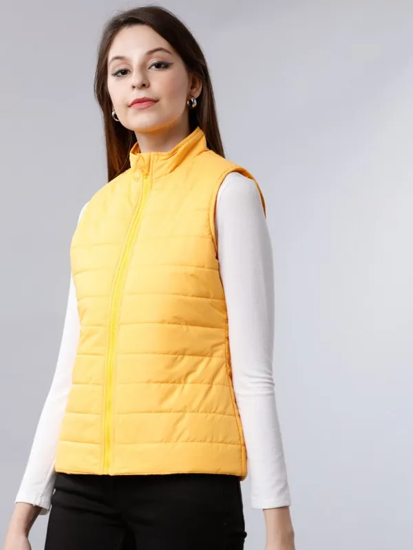  Tokyo Talkies Women Yellow Puffer Jacket Jackets