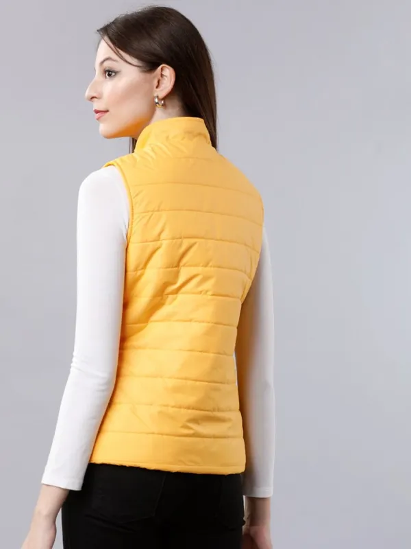  Tokyo Talkies Women Yellow Puffer Jacket Jackets