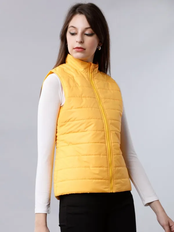  Tokyo Talkies Women Yellow Puffer Jacket Jackets