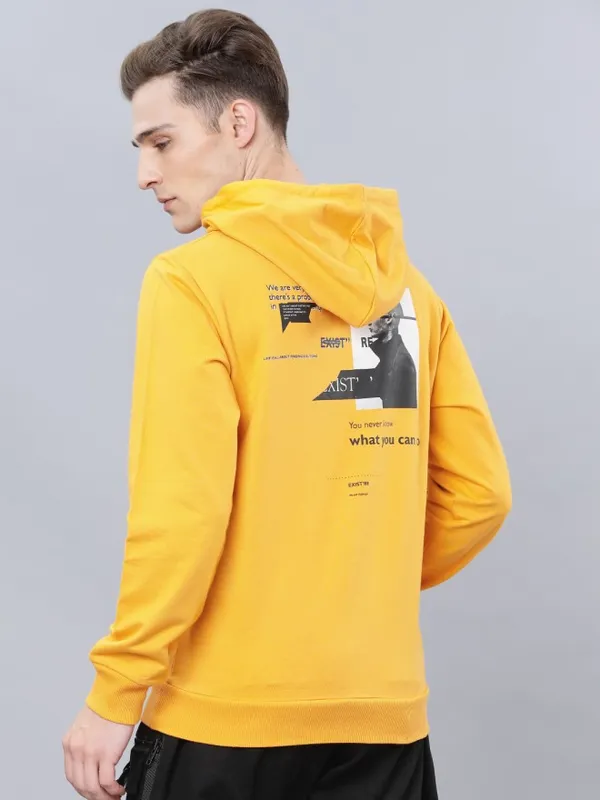 Men Printed Hoodie Sweatshirt