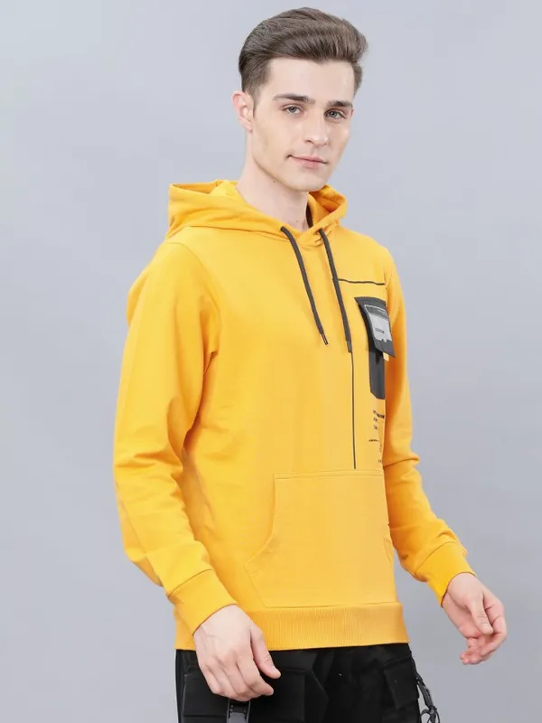 Men Printed Hoodie Sweatshirt