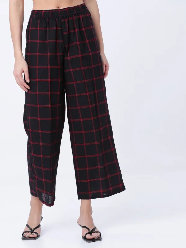 Women Checked Palazzos