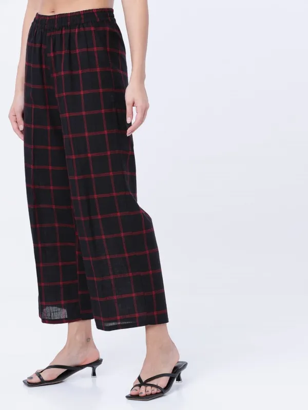 Women Checked Palazzos