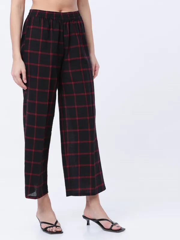 Women Checked Palazzos