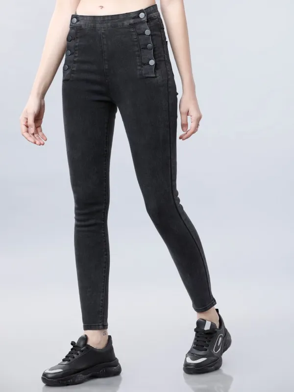  Tokyo Talkies Women Black Slim Fit Clean Look Jeans
