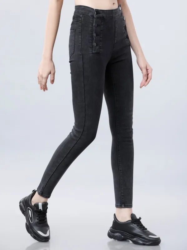  Tokyo Talkies Women Black Slim Fit Clean Look Jeans