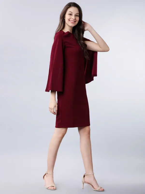  Tokyo Talkies Women Maroon Solid Bodycon Dresses