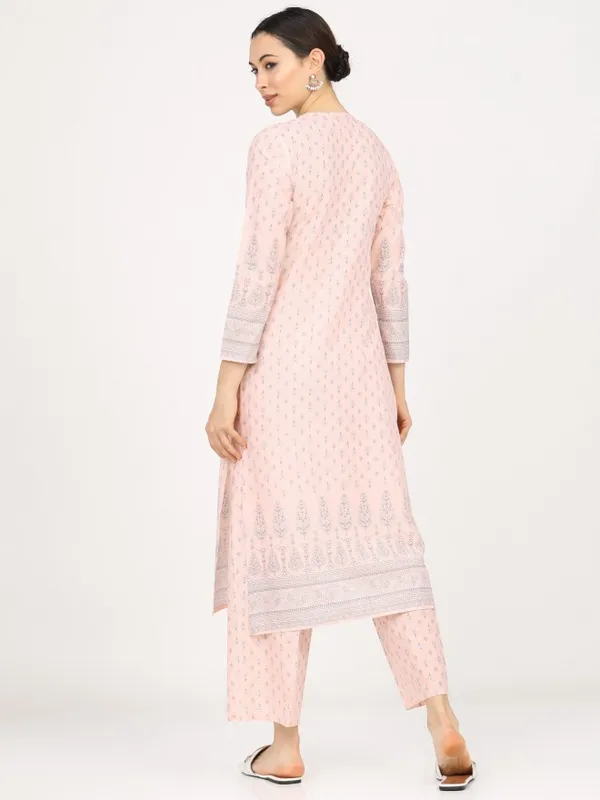  Vishudh Women Pink Printed Kurta Sets