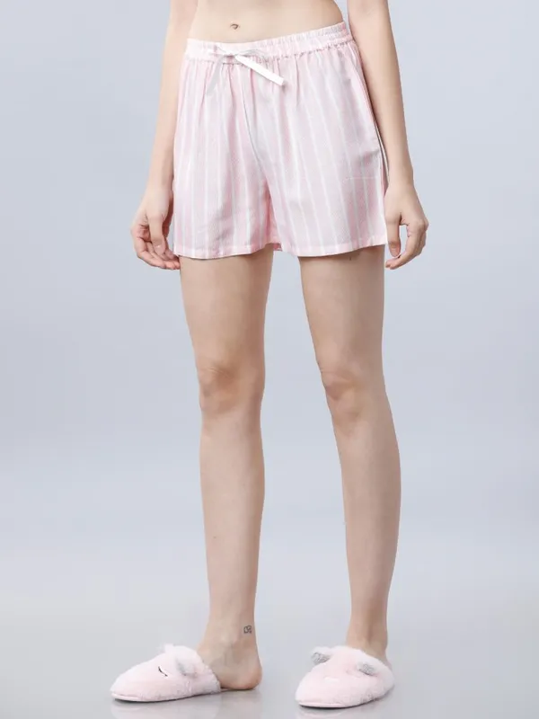  Tokyo Talkies Women Pink Regular Fit Shorts