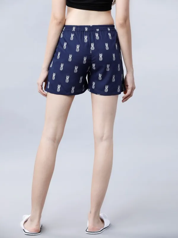  Tokyo Talkies Women Navy Blue Regular Fit Shorts